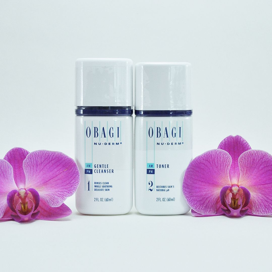Obagi NuDerm Travel size Kit of 2 for Normal to Dry Skin Gentle